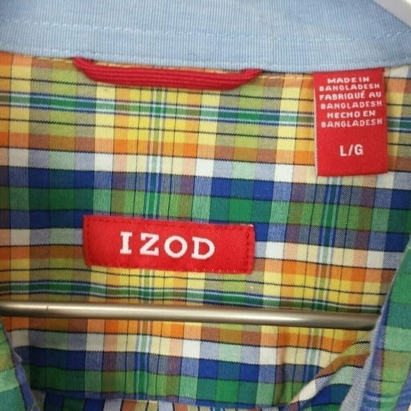 Izod Button Down shirt,  sz L - Picture 3 of 3